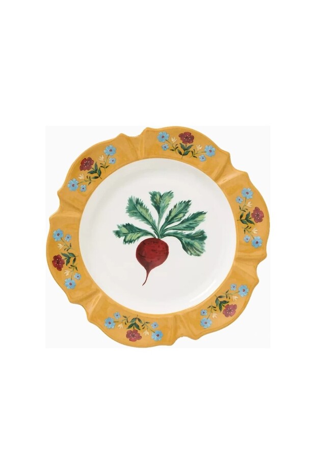 Alana Hand Painted Stoneware Dessert Plate