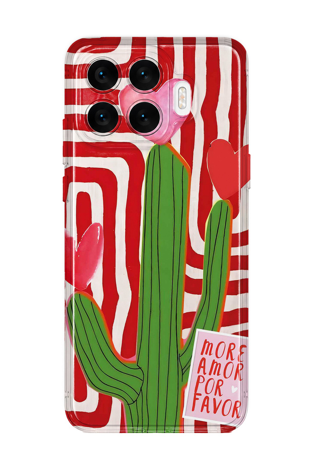 Xiaomi 17t Compatible Cactus Patterned Transparent Phone Case