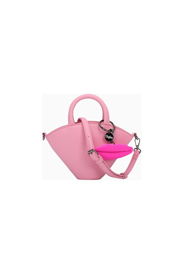 Sculpt Mini Trichterform Luxury Shoulder Bag with Kiss Detail