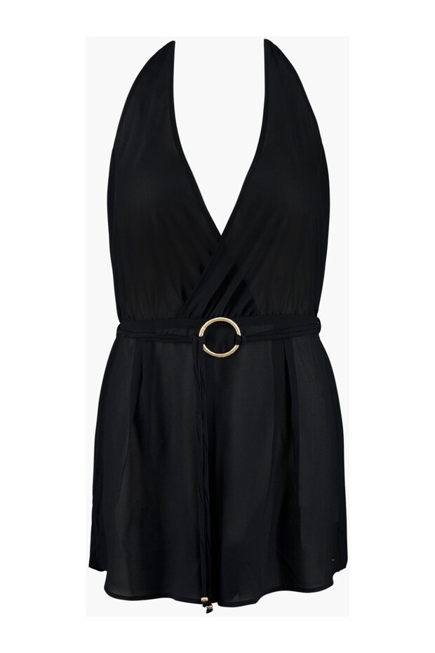 Evening Sand One-Piece Teddy Transparent Combination Short