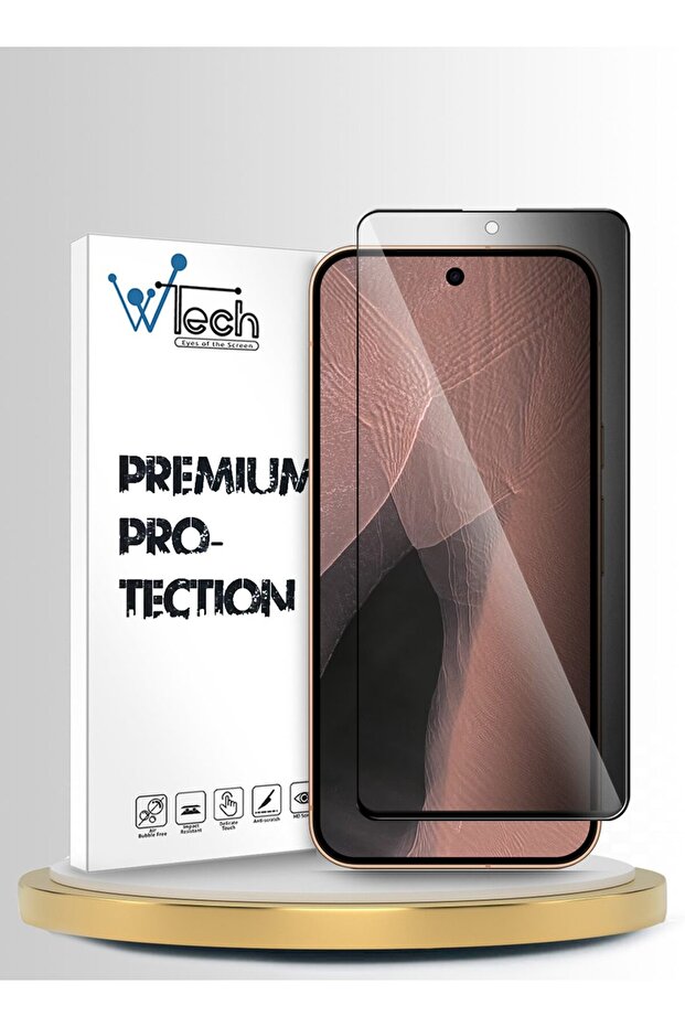 Screen protector For Google Pixel 11 5G 2026 / Pixel 11 Pro 5G 2026 Premium E2E Series Privacy Full Cover Tempered Glass Clear/Black