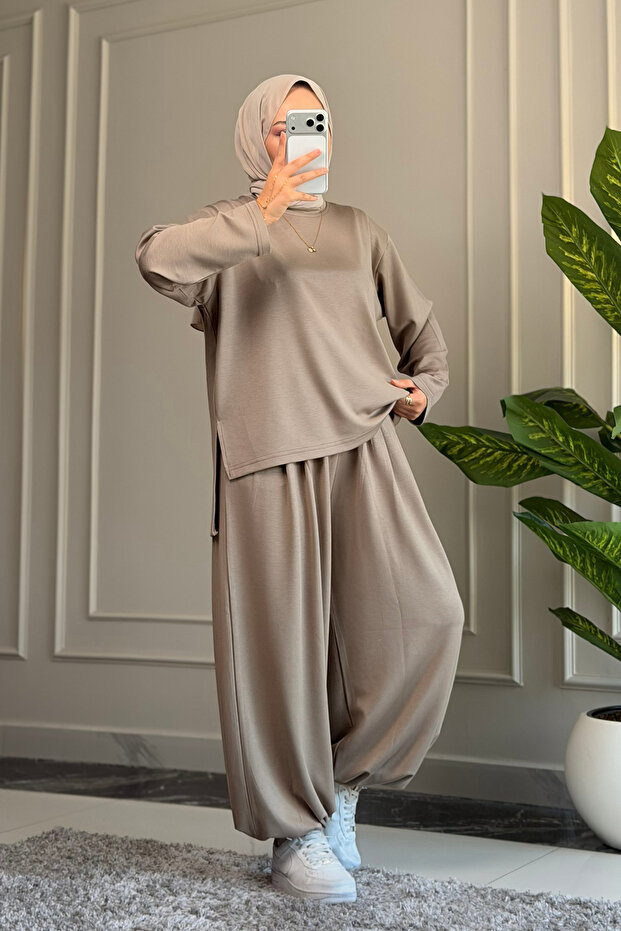 6685 - Stylish Comfortable Casual Modal Pleated Women's Suit with Shalwar