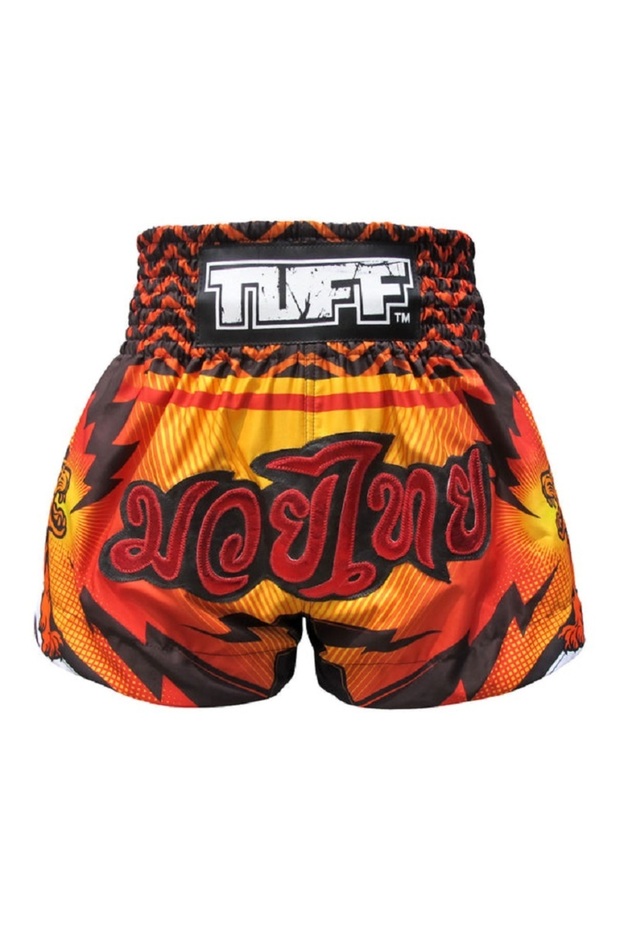 Muay Thai Shorts Boxing Trunks Traditional Style (Tuf-Ms616-Org)