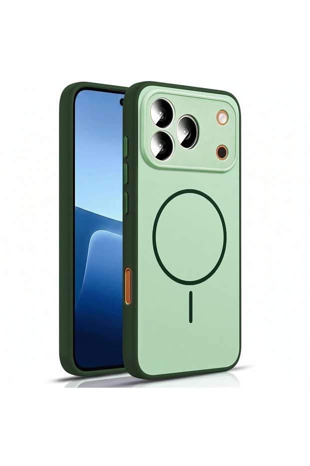 Case Compatible with Honor 600 Pro 5g Silicone Cover with Metal Keys Ring Pattern Green