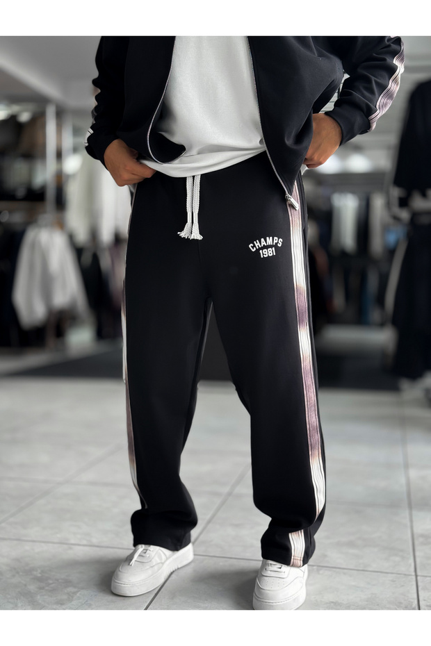 Black Champ Boru Paça Tracksuit Res-2007