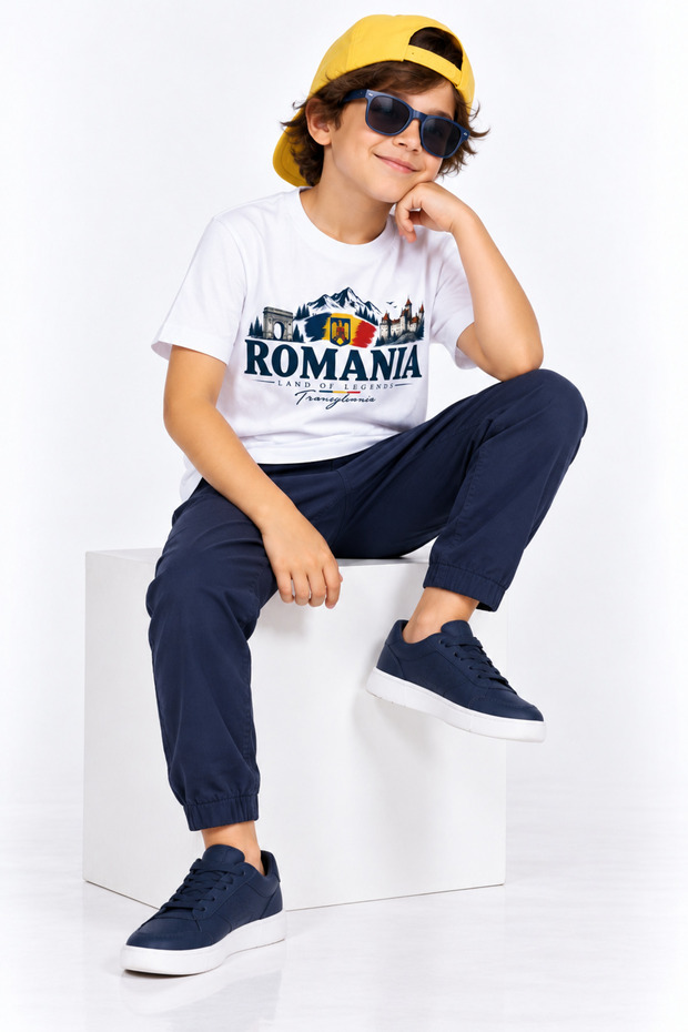 Romania Land of Legends Heritage & Transylvania Graphic Kids T-Shirt