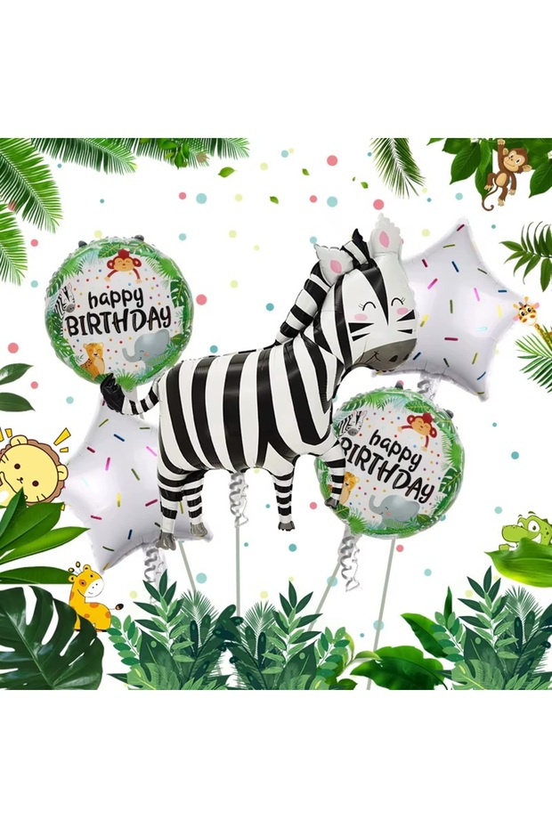 HAPOY BIRTHDAY ZEBRA SET