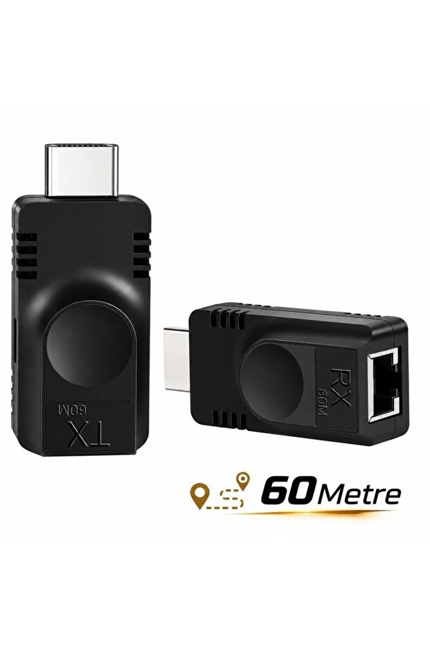 HDMI Extender 60 Meters Cat5E Cat6 Ethernet Cable Extension Extender Adapter