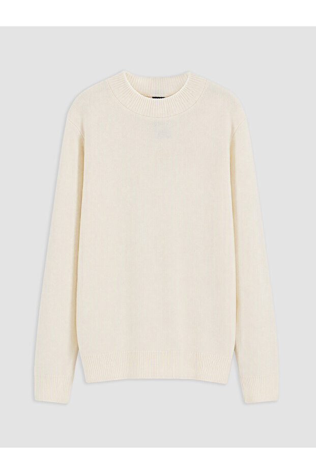 Two Mt Shop Quality Lcw Kids Beige Oval Collar Boys' Sweater