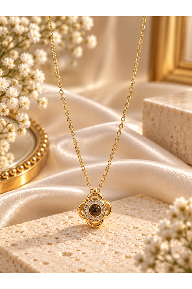 Gold Steel Necklace
