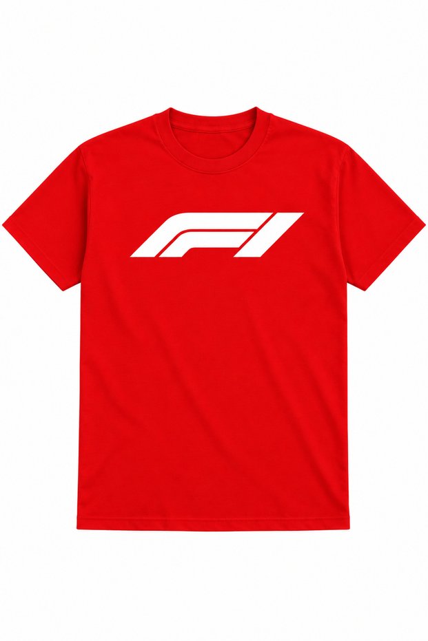Men's F1 Printed T-Shirt – Racing-Themed 100% Cotton Crew Neck Short Sleeve Tee