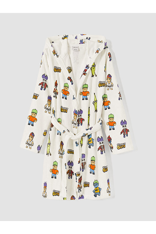 Alita City Lcw Home Mixed Welsoft Printed Children's Bathrobe with a Difference