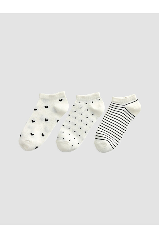 I Embroidered Women's Booties Socks 3-Piece Set from Freezen Store