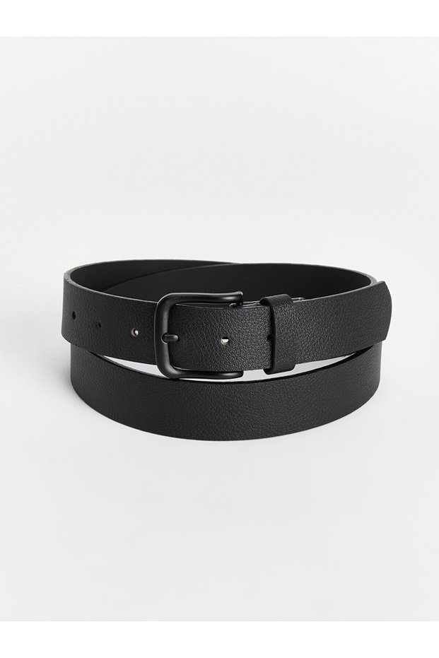 حزام رجالي أسود عادي من LCW ACCESSORIES مع فرق من NEVAVM
