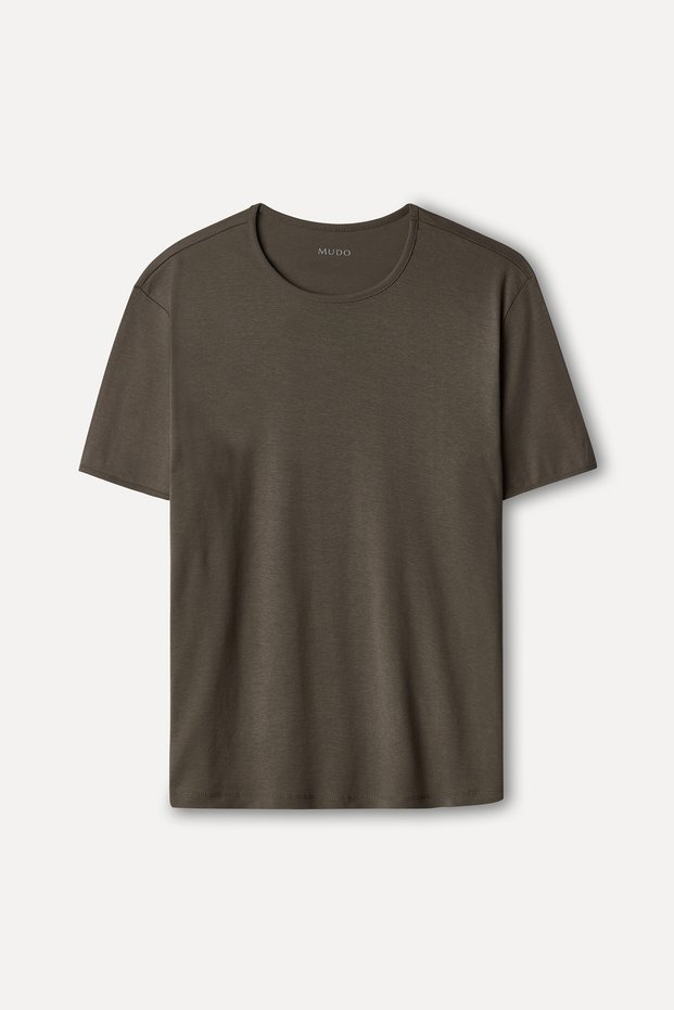 Men's Mink Color Crew Neck T-Shirt