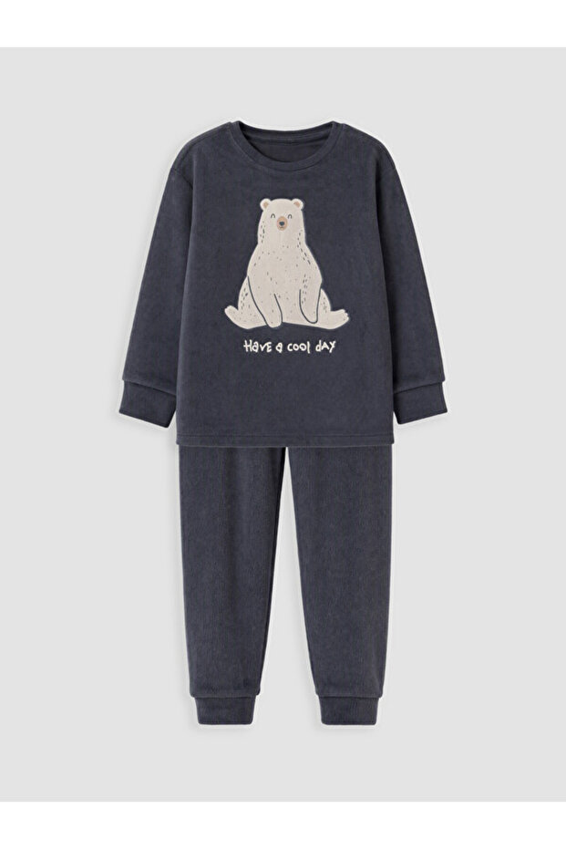 I Embroidered Boy's Pajama Set from Freezen Store