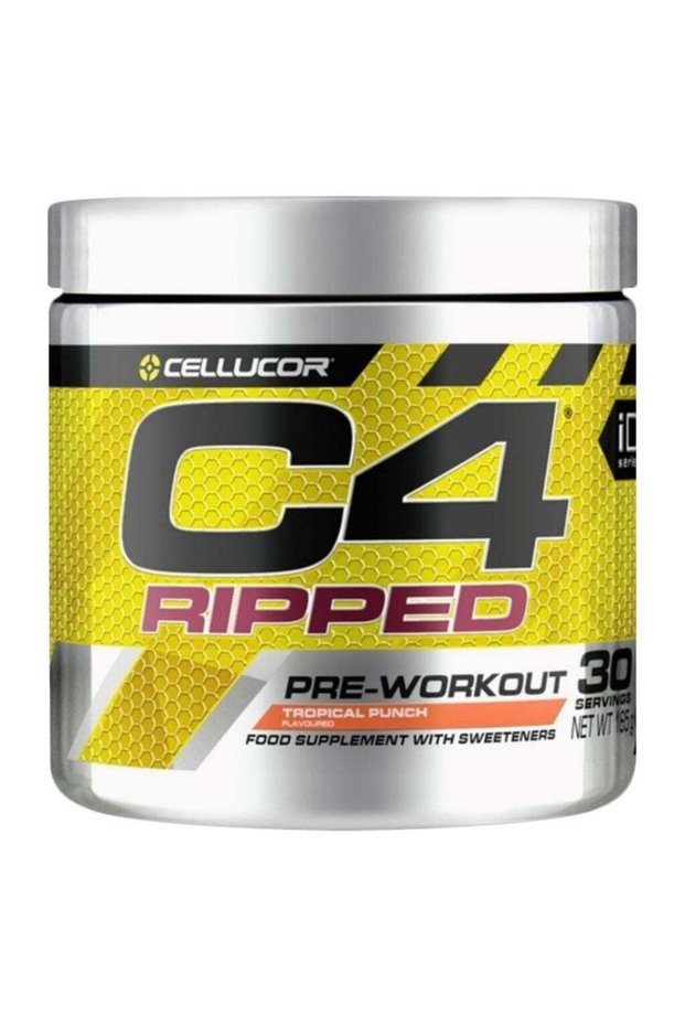 C4 Ripped Pre-Workout Powder, Tropical Punch - 165g