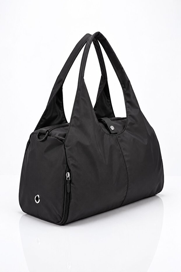 Vx-024 Large Size Multi-Purpose Cross-Useable Women's Shoulder Bag Black