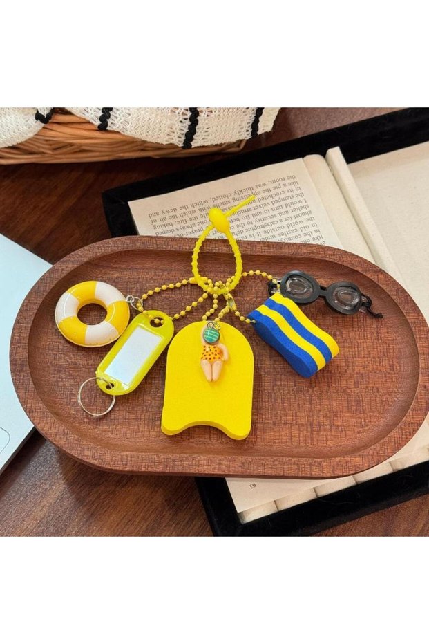 A3 1/4pcs Floating Key Chain Water Buoyant Anti-sink Durable Key Holder for Boat Sailing Surfing Bac