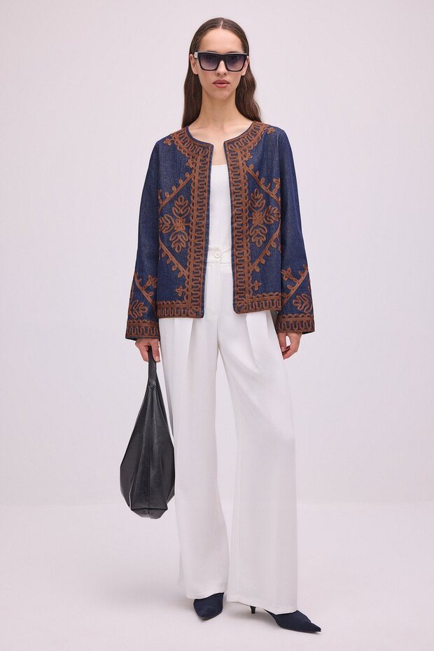 Embroidered Denim Jacket