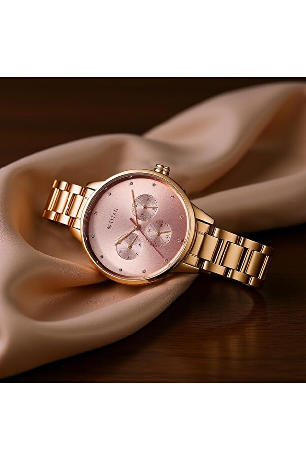 Women Razzle Dazzle Pink Dial Stainless Steel Watch