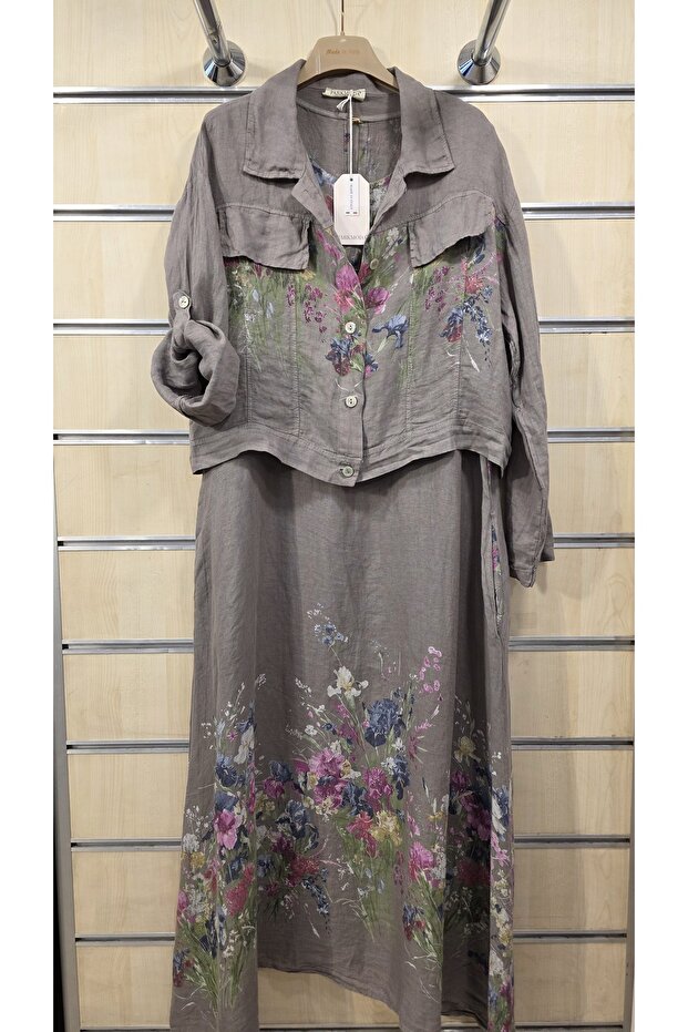 Italian Linen Suit 2-Piece Jacket Set
