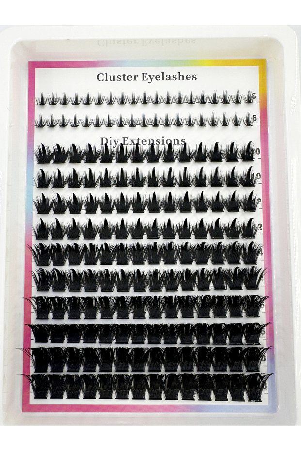 MIX D 12rows ZH46 160D HBZGTLAD Manga Lash Clusters With Spikes Wispy Cluster Eyelash Extensions Fl