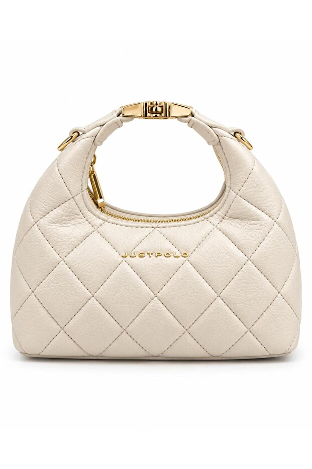 Imported Quilted Fabric Women's Hand and Shoulder Bag