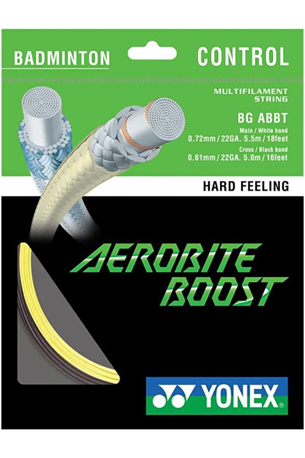Aerobite Boost Badminton String 10 m, Mixed Colour, One Size