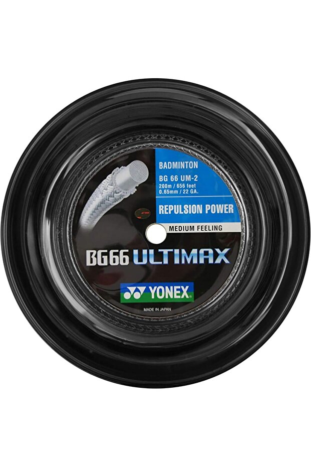 Unisex BG 66 ULTIMAX Black Badminton String, 39 EU