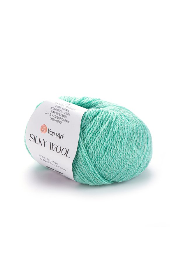 Silky Wool Merino Wool Silk Thin Hand Knitting Yarn 25 Gr 190 m – 1 Piece-340
