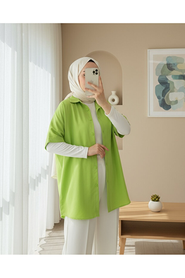 20120 Oversize Short Sleeve Shirt - A.Green