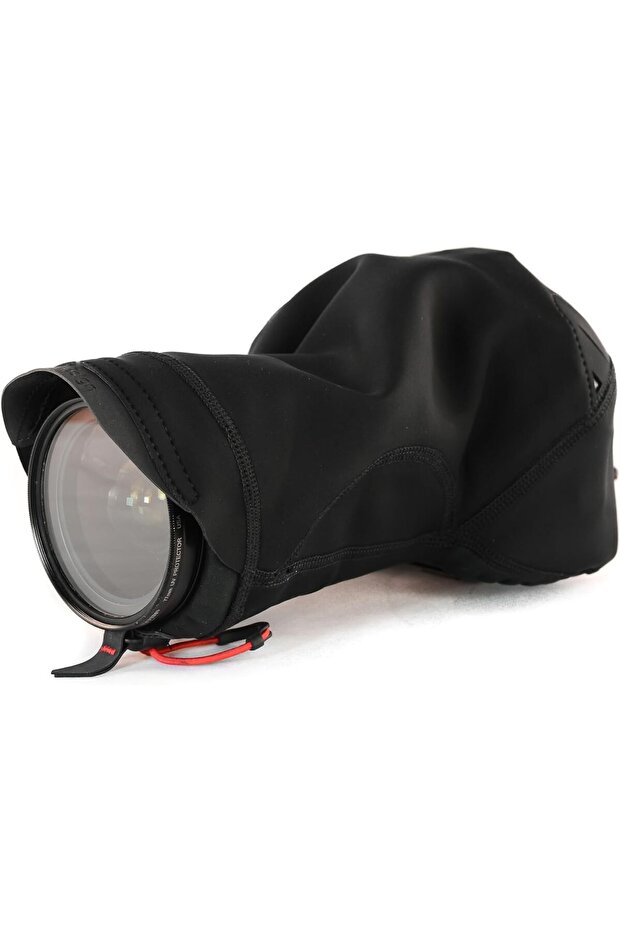 Black Shell Medium Form-Fitting Rain And Dust Cover