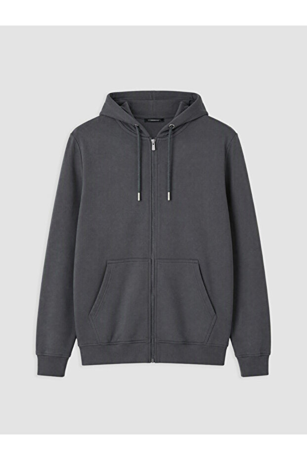 Esvab • Modern & Distinctive Men's Zippered Hooded Sweatshirt