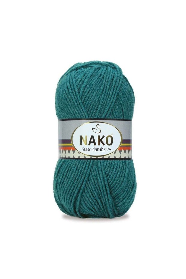 Superslambs 25 (5-Pack Hand Knitting Yarn) 100Gr 200Mt - 25% Wool Winter Sweater and Cardigan Yarn 10100