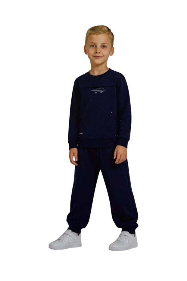 Children's Navy Blue Tracksuit Set Tracksuit Set
