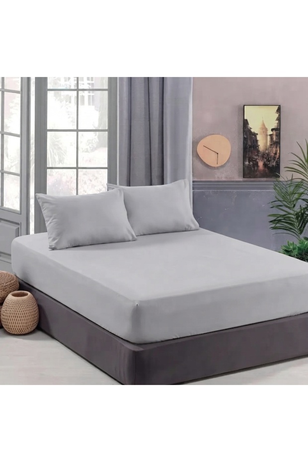 160 x 200 Double Elastic Fitted Sheet Set