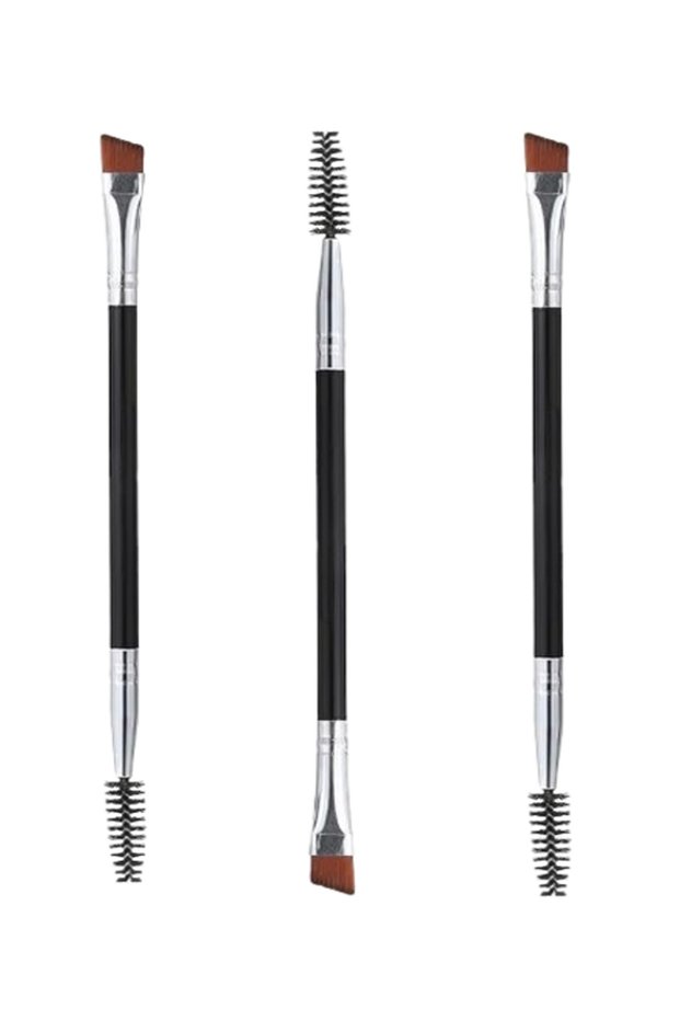 3-Piece Dual Ended Eyebrow Professional Angled Lash Brushes