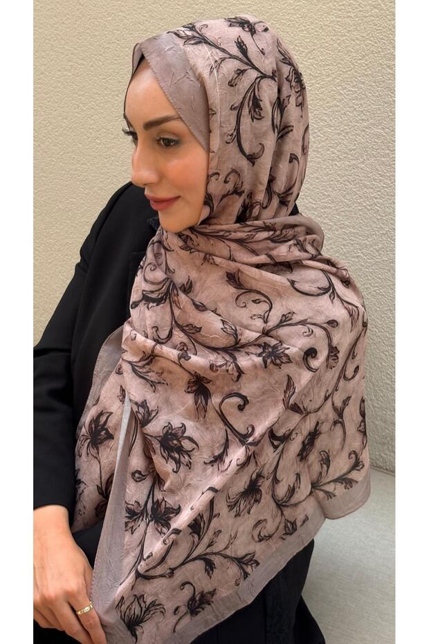 Light Brown Bamboo Knitted Shawl