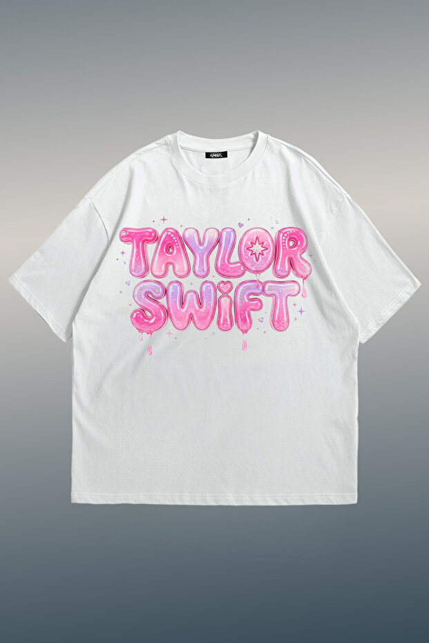 Taylor Swift Pink Printed Unisex Oversize T-Shirt