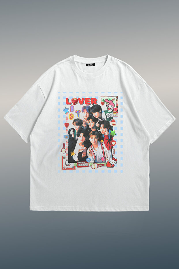 Bts Lover Printed Unisex Oversize T-Shirt