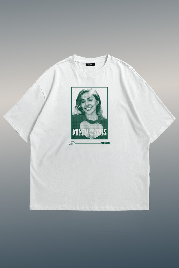 Y2K Miley Cyrus Printed Unisex Oversize T-Shirt