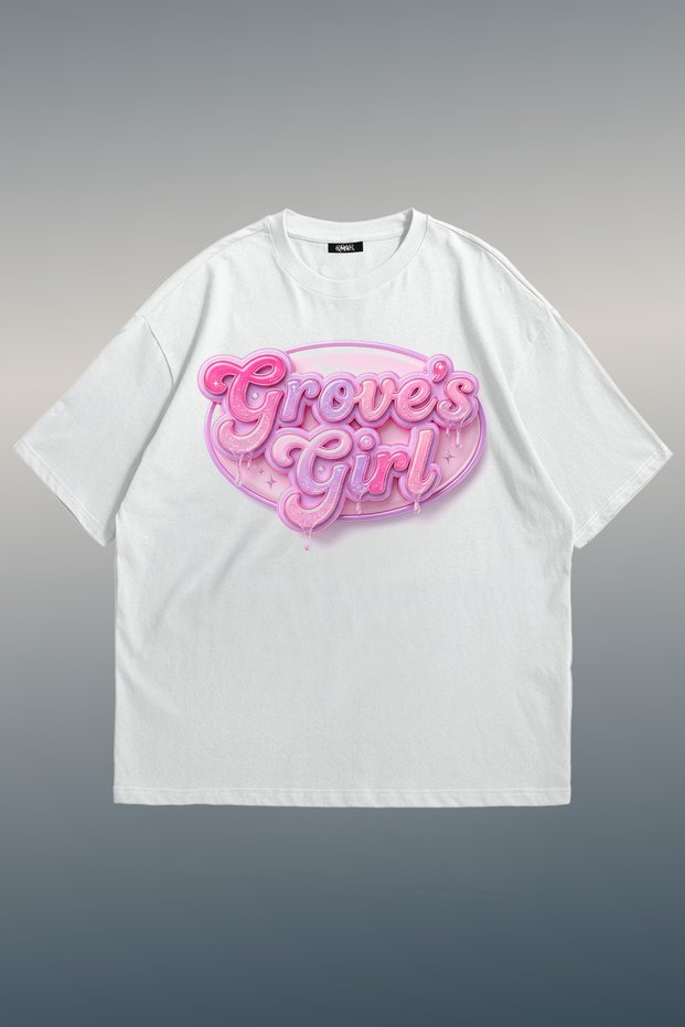 Grove's Girl Printed Unisex Oversize T-Shirt