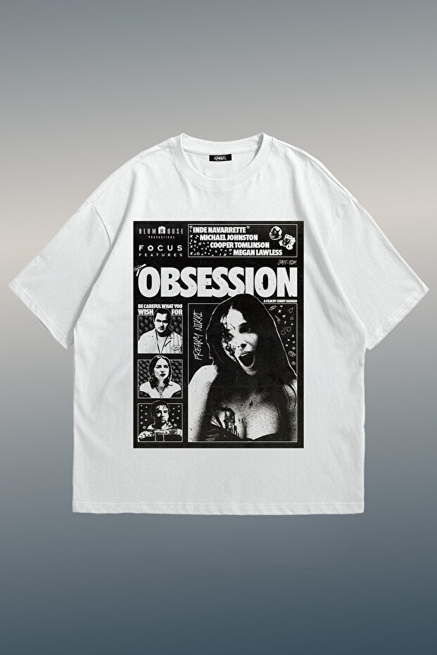 Obsession Plant Print Unisex Oversize T-Shirt