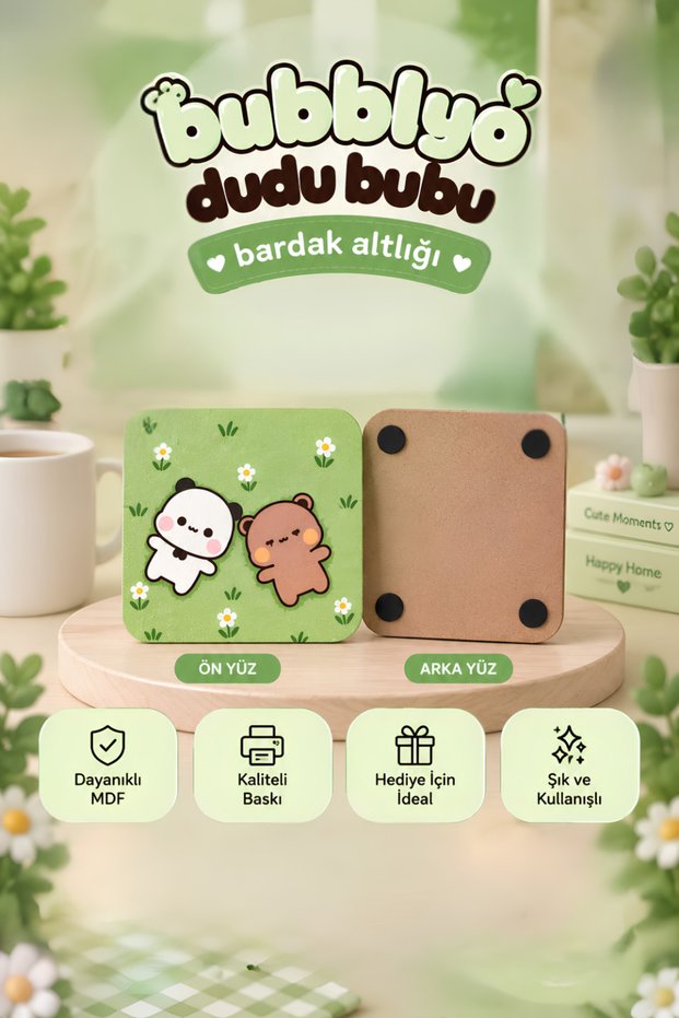 Dudu Bubu Bardak Altlığı