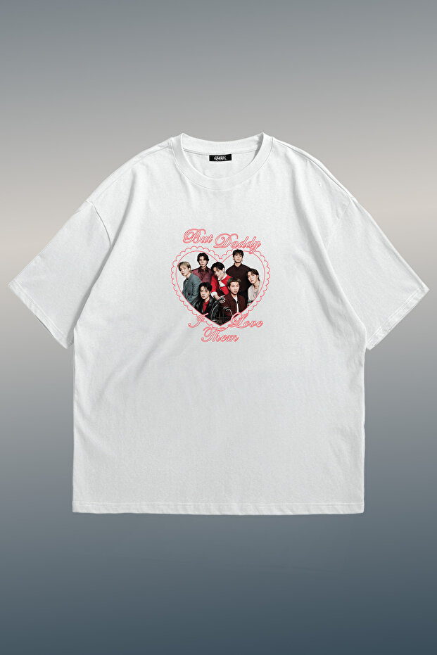 Bts Love Printed Unisex Oversize T-Shirt