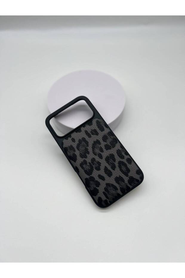 iPhone 18 Pro Max Compatible Fluffy Leopard Patterned Soft Textured Premium Case with Camera Protection