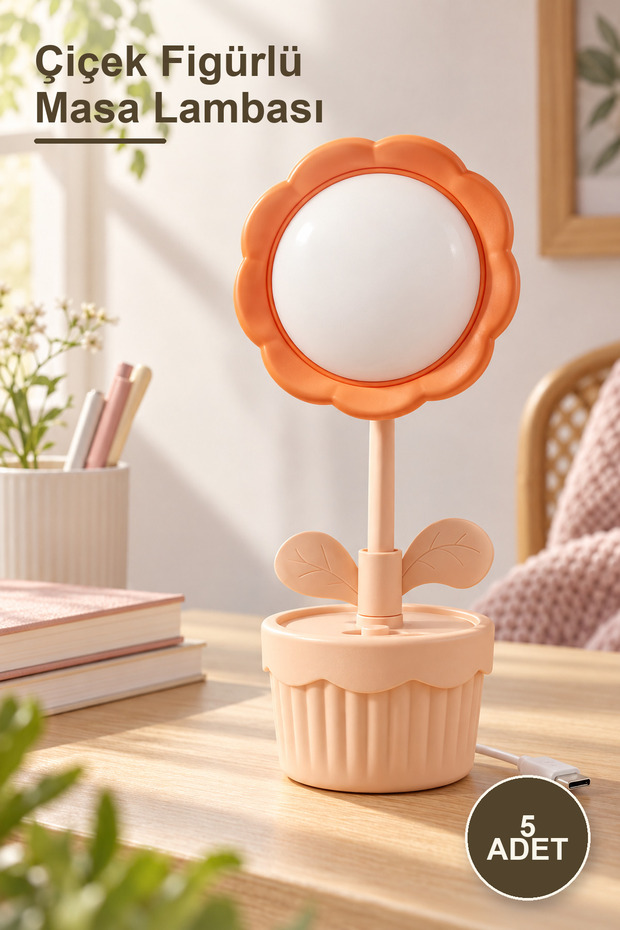 5 Flower Figured Table Lamps