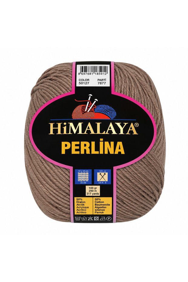 Perlina 50% Cotton 50% Acrylic Hand Knitting Yarn 100 Gr 290 m – 1 Adet-60142
