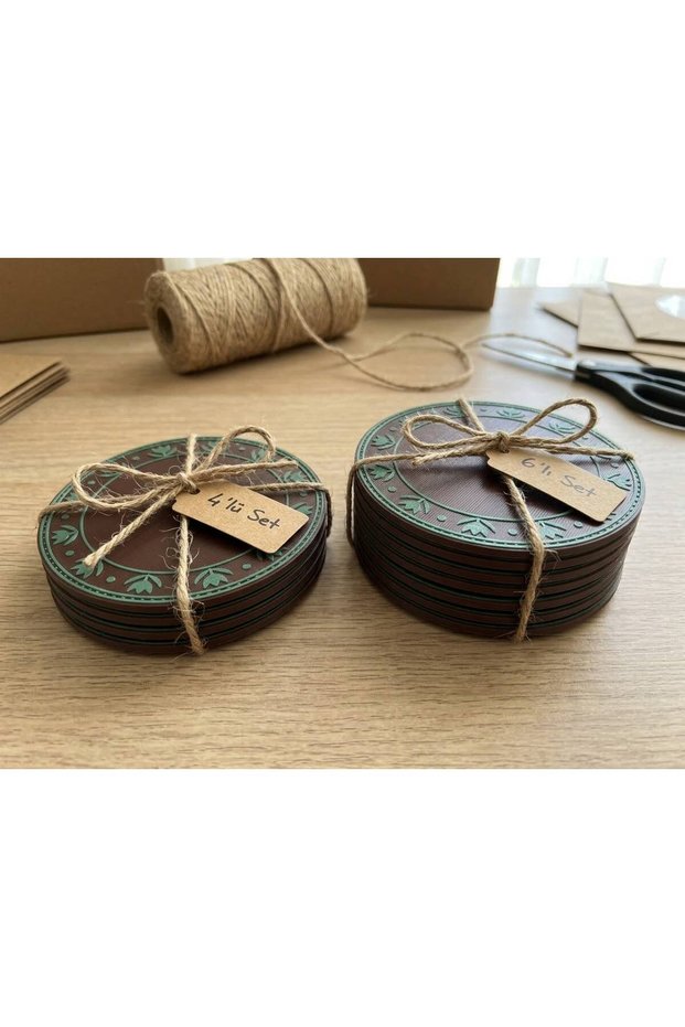 Meydora Traditional Tulip Motif, Our Own Design Stylish Coaster Set, Set of 4